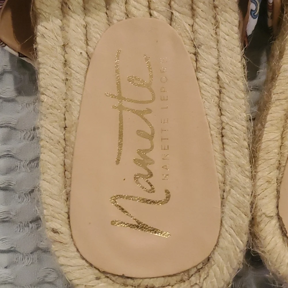 𝅺Nanette Lepore Lily Espadrille Sandals Size 7.5 (#6)